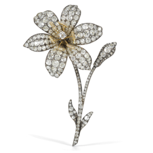 Victorian Old-mine Diamond Lily Brooch