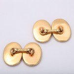 Back of Bengal Tiger Gold Cuff-links Back of Bengal Tiger Gold Cuff-links