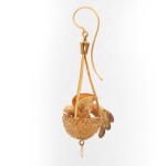 Victorian Bird Nest Earrings - verso