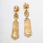 Antique Swiss Enamel Suite of Chain and Earrings Antique Swiss Enamel Suite of Chain and Earrings