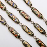 Antique Swiss Enamel Suite of Chain and Earrings Antique Swiss Enamel Suite of Chain and Earrings