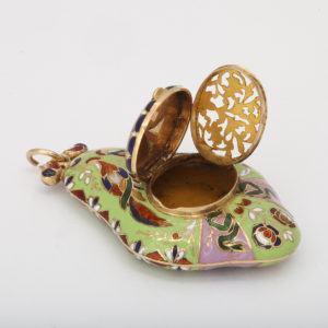 Floral Antique Vinaigrette - opened
