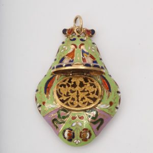 Floral Antique Vinaigrette - opened -view 2