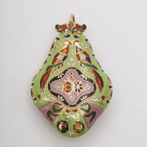 Floral Antique Vinaigrette - back view