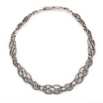 Diamond Pretzel Necklace