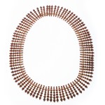 Austrian Garnet Fringe Necklace
