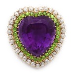 Suffragette Multi-Gem Brooch or Pendant