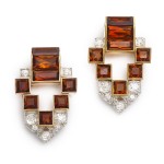 Cartier Citrine Dress Clips