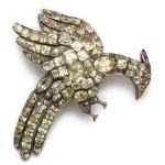 Chrysolite Eagle Brooch