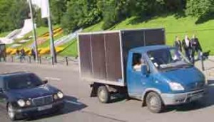 Russian Delivery Truck. photo by Leigh Evrom Russian Delivery Truck. photo by Leigh Evrom