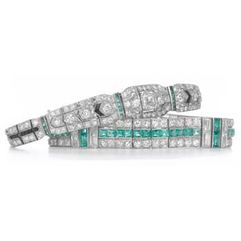 Art Deco Platinum and Diamond Bracelet