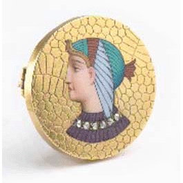 Antique Egyptian Revival Gold and Enamel Pin Antique Egyptian Revival Gold and Enamel Pin
