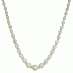 White Opal Bead Necklace