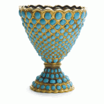 Turquoise and Gold Zarf