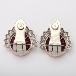 Cartier Ruby and Diamond Ear Clips Cartier Ruby and Diamond Ear Clips