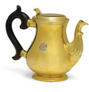 Gilded Silver Imperial Teapot with Russian Imperial Eagle