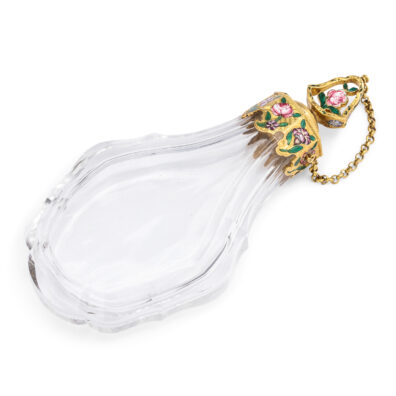 main view, Antique French Rock Crystal Perfume Bottle