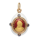 Faberge egg pendant Empress Elizabeth