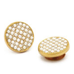 main view of Antique Russian Pearl and Diamond Cufflinks