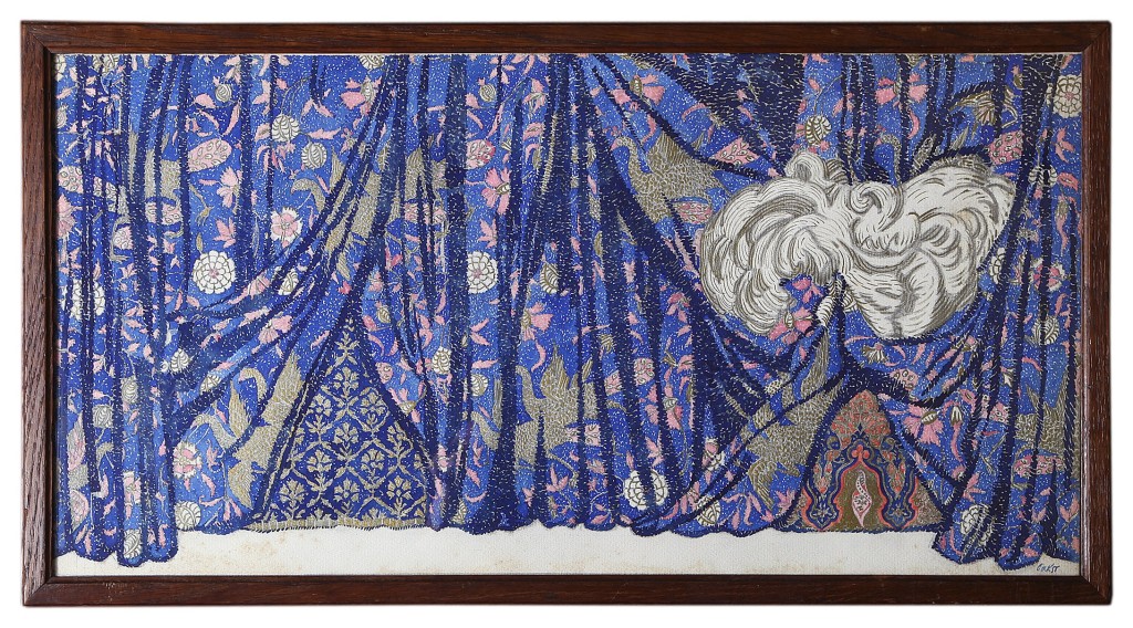 Curtain design for the ballet Istar Leon Bakst