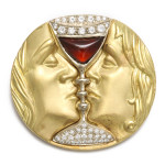 Salvador Dali 'Tristan and Isolde' Brooch