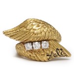 Salvador Dali Gold Angel Wings Ring