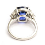 back view, Mid-Century Sapphire and Diamond Ring
