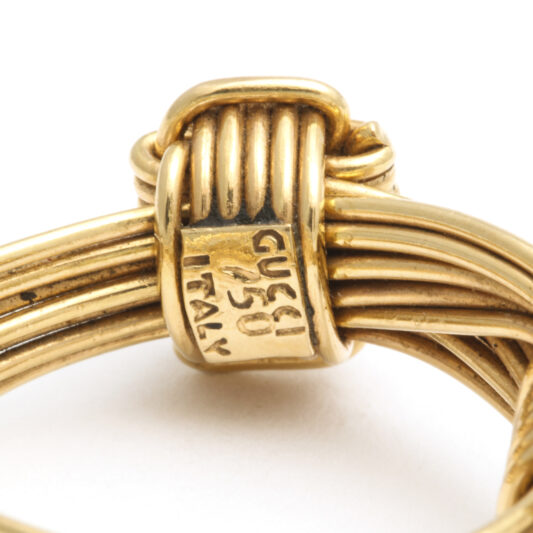 signature, 1960s Gucci Gold Wirework Ring