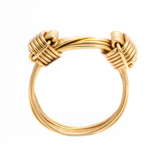 side view, 1960s Gucci Gold Wirework Ring