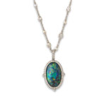 side 1, Double sided opal pendant