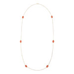 other view, 1960s Gold and Coral Chain Necklace by Gucci