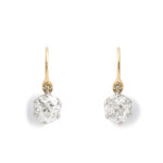 diamond drop earrings that go with the Victorian gold and enamel coach covers