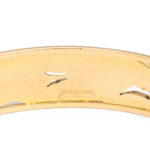 signature, Antique Gold Bangle Bracelet