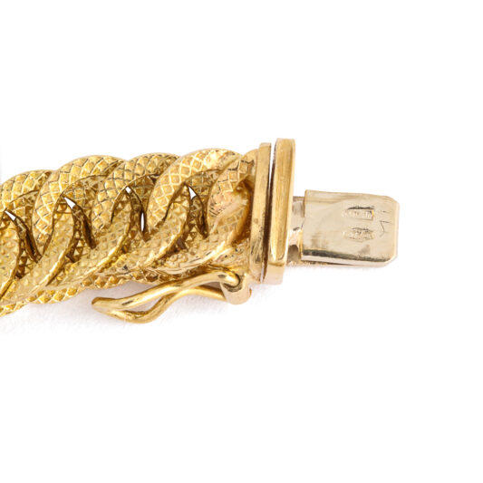 clasp detail, Antique 18k Box Link Gold Chain Necklace