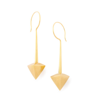 gold pendulum earrings