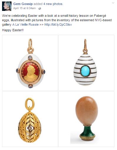 Gem Gossip features ALVR Faberge