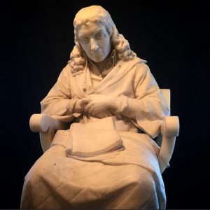 Marble portrait of Baruch Spinoza by Mark Antokolsky