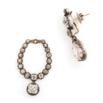 other view, Victorian Diamond Transformable Pendant Earrings