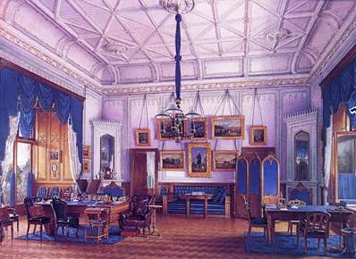 The Blue Study of Alexander II in the Farm Palace. 