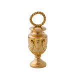 other view, Antique Gold Miniature Urn Charm